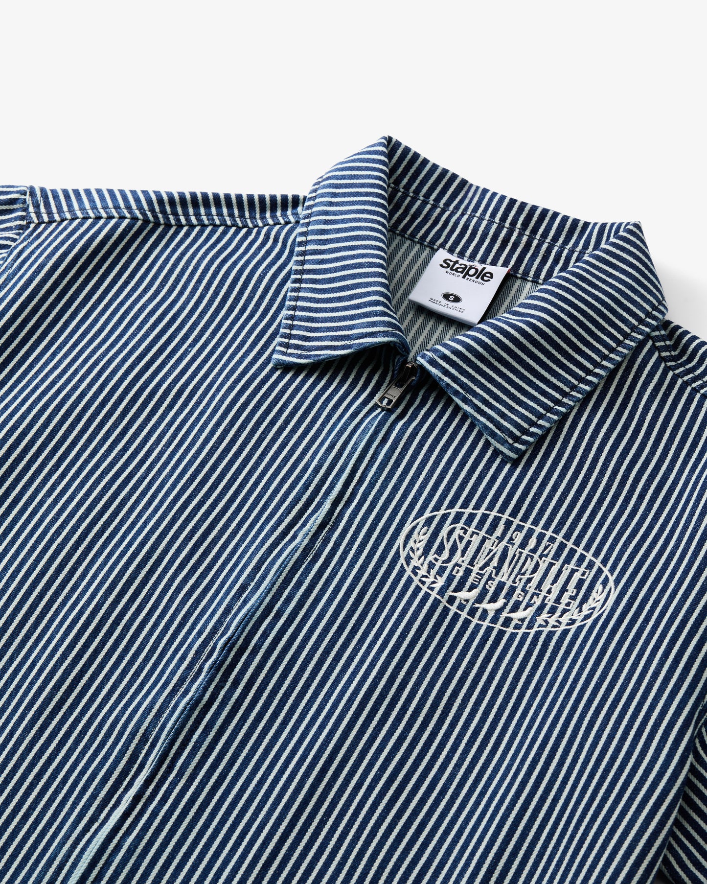 Zip Denim Work Shirt - Woven Shirt | Staple Pigeon