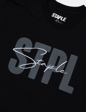 Script Embroidered Tee - Tee | Staple Pigeon