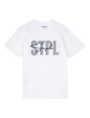 Script Embroidered Tee - Tee | Staple Pigeon