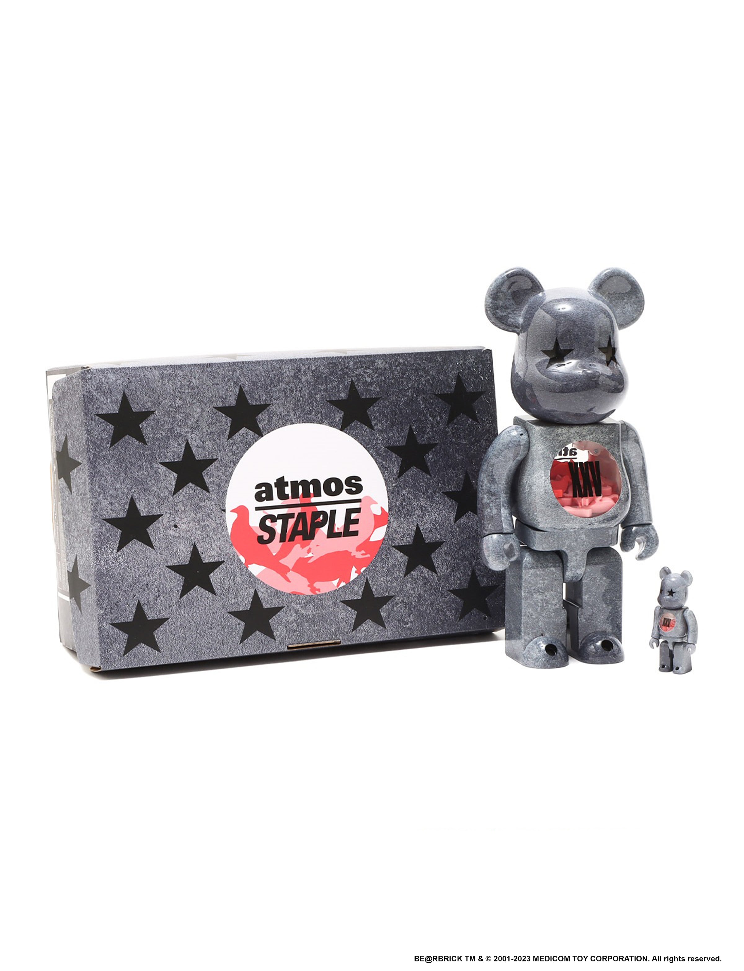 STAPLE x Atmos x Medicom Toy 400% & 100% BE@RBRICK Set 25th Anniversary