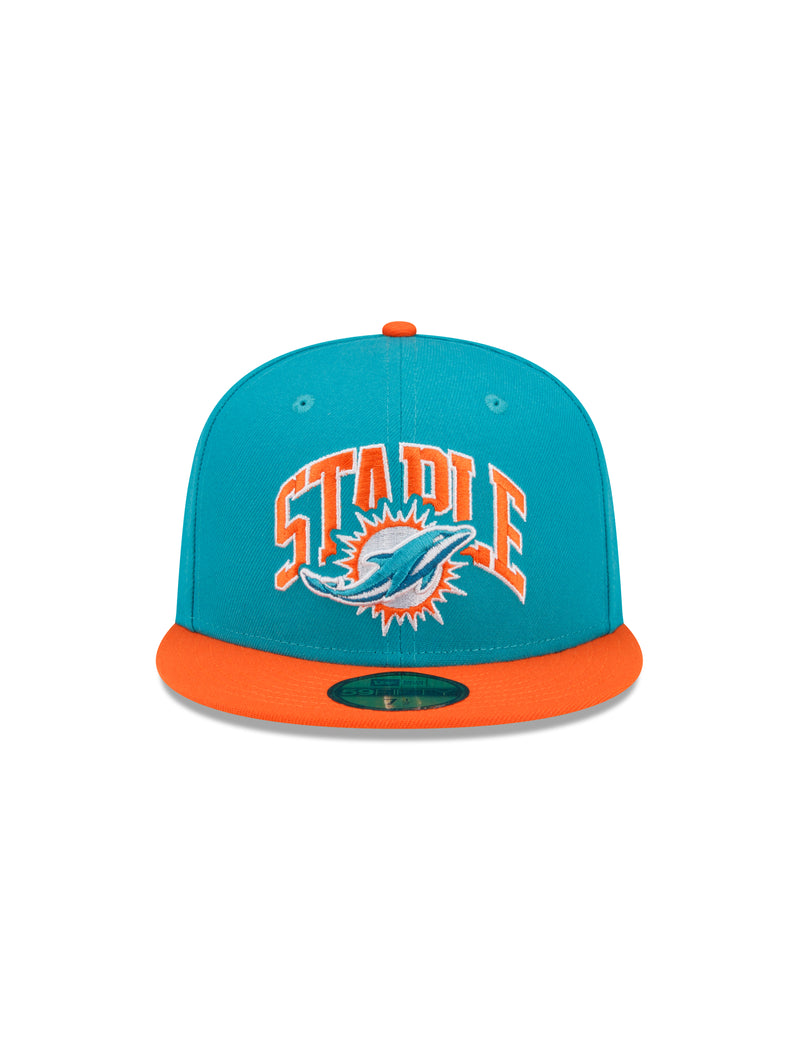 Staple x NFL x New Era 59FIFTY Cap Miami Dolphins - Hat | Staple Pigeon