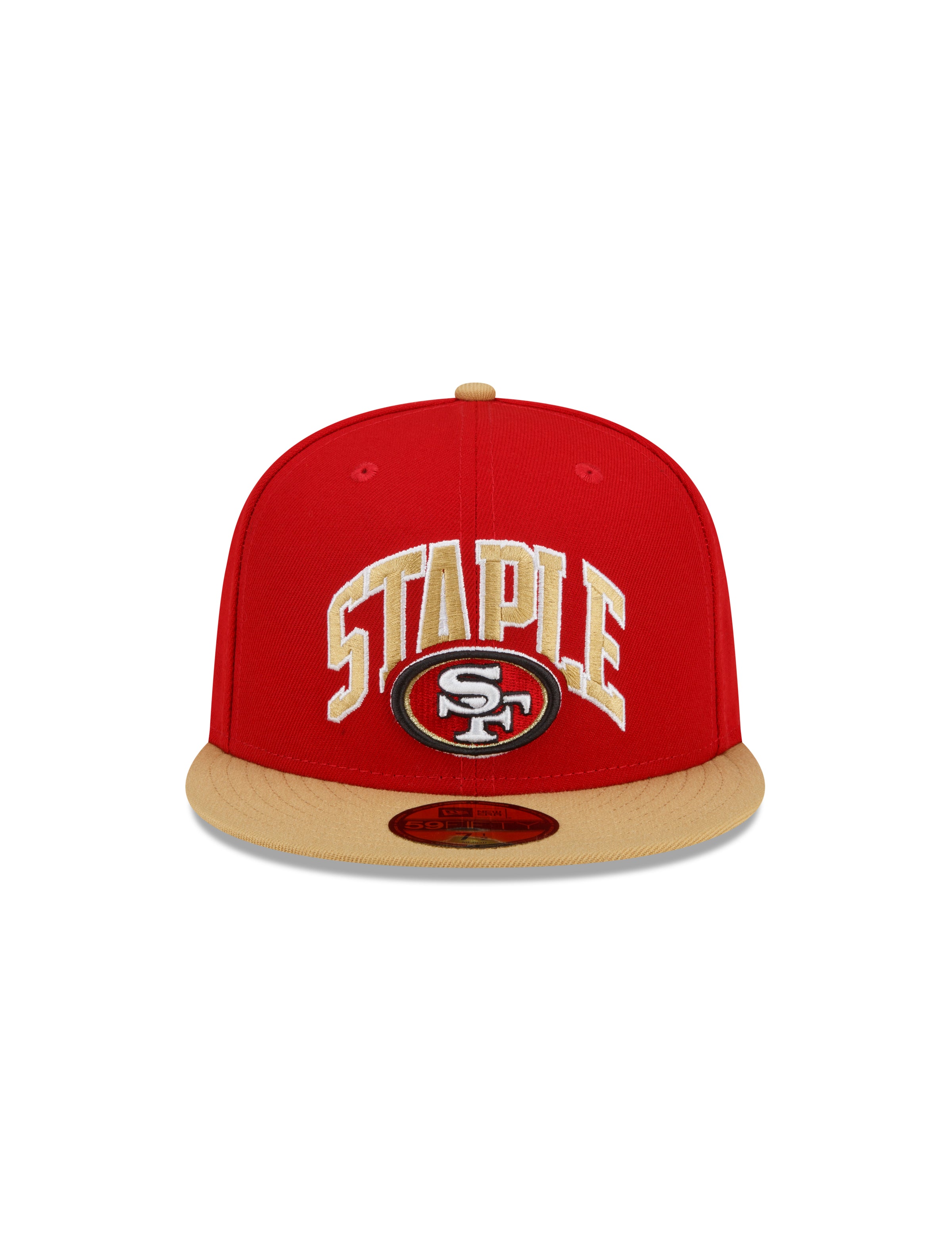 New Era 59FIFTY San Francisco 49ers SF Hat - Red, Black Red/Black / 7 5/8