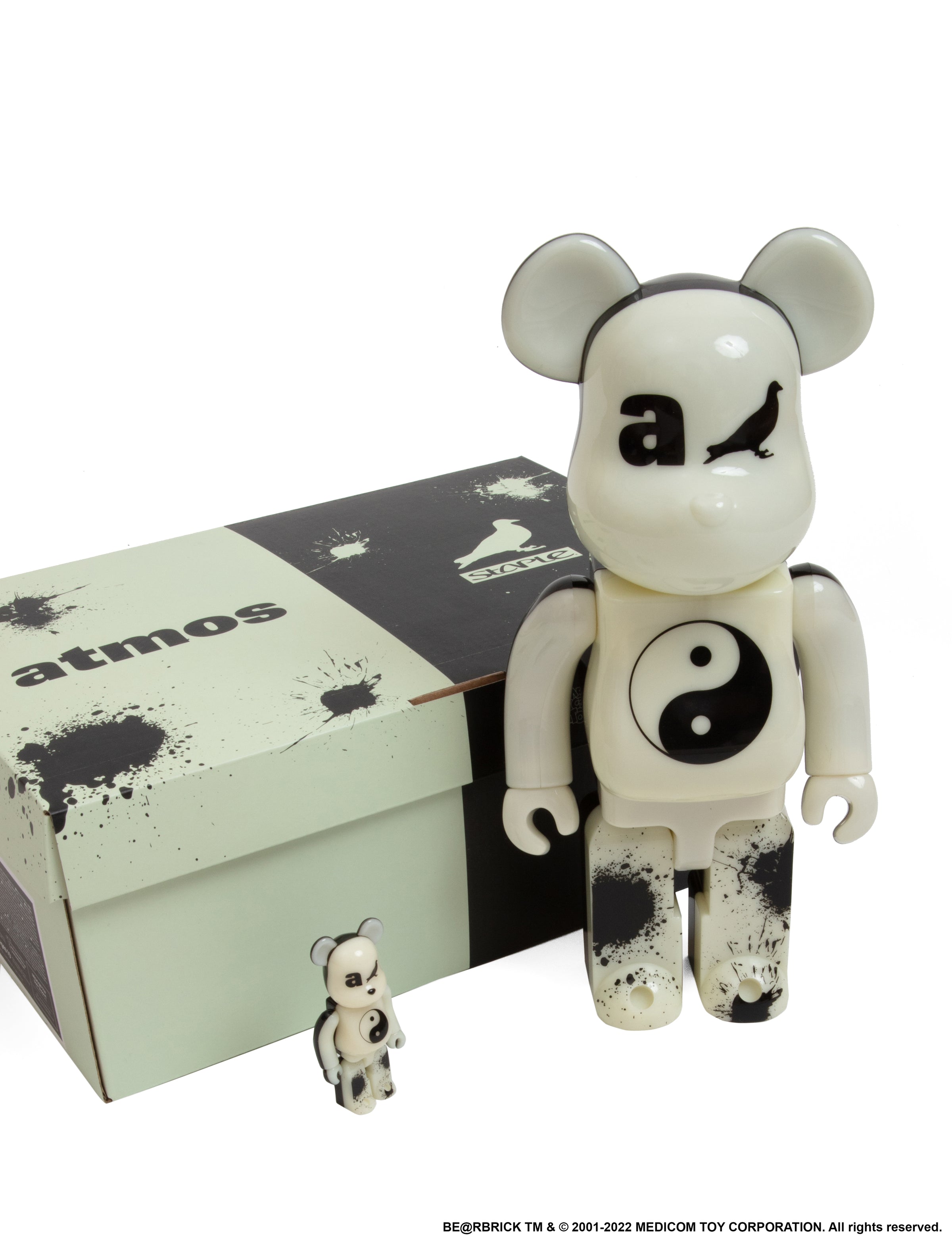 BE@RBRICK × atmos × STAPLE #4 100％u0026400％-